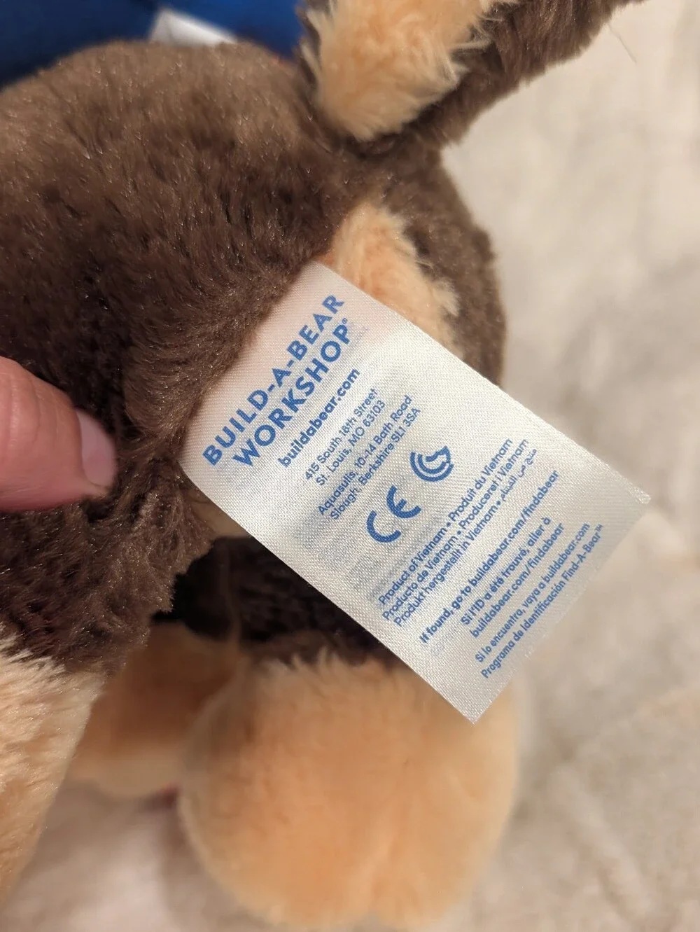 Build-A-Bear PAW Patrol Chase Plush Dog BAB Stuffie Toy